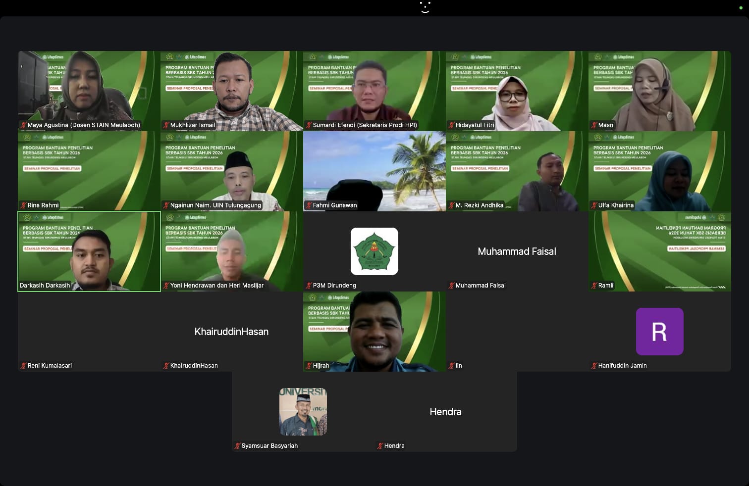 Dosen Prodi HPI STAIN Meulaboh Presentasikan Proposal Penelitian ...